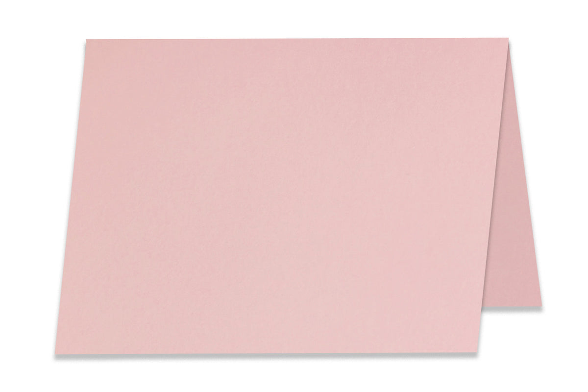Blank A2 Folded Pink Discount Card Stock 