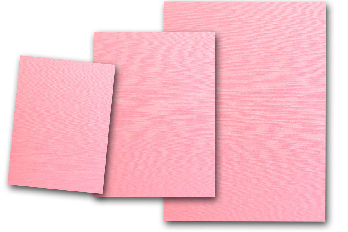Canvas Textured Pink Card Stock