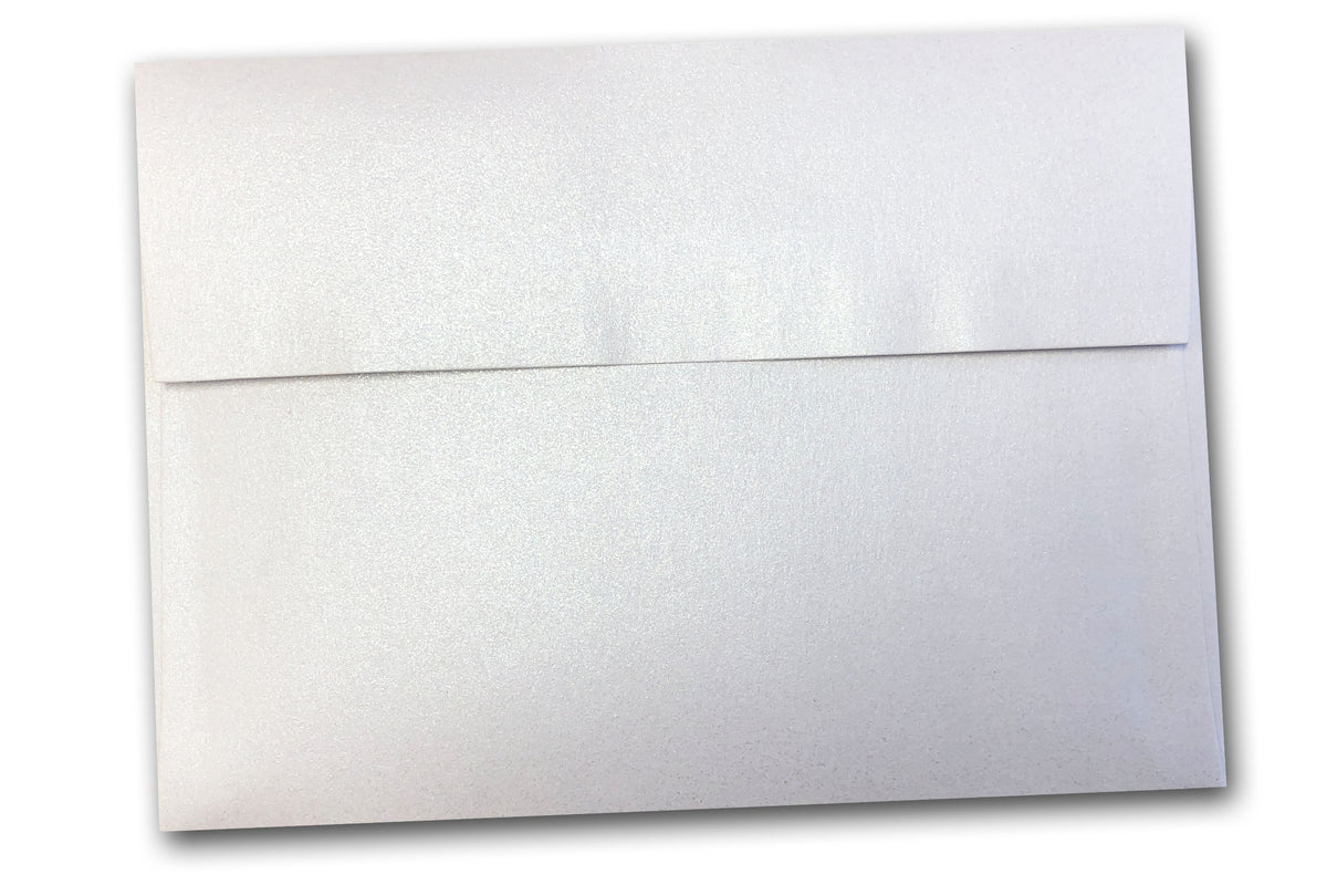 Shimmery Stardream Metallic Pluto White 5x7 A7 Discount Envelopes