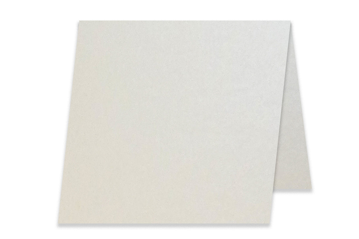 Stardream Metallic Ivory 5x5 Blank Folded mini cards