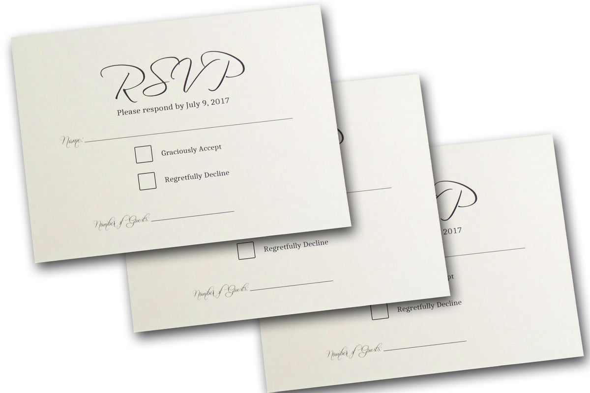 ivory RSVP Cards