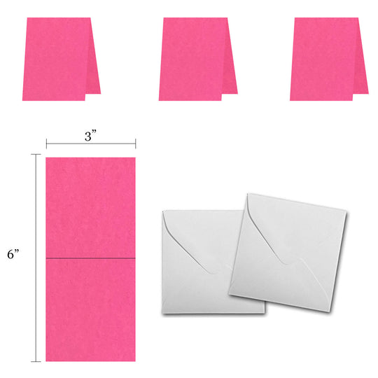 DCS Blank 3x3 Folded Discount Card Stock + Envelopes - 50 pack