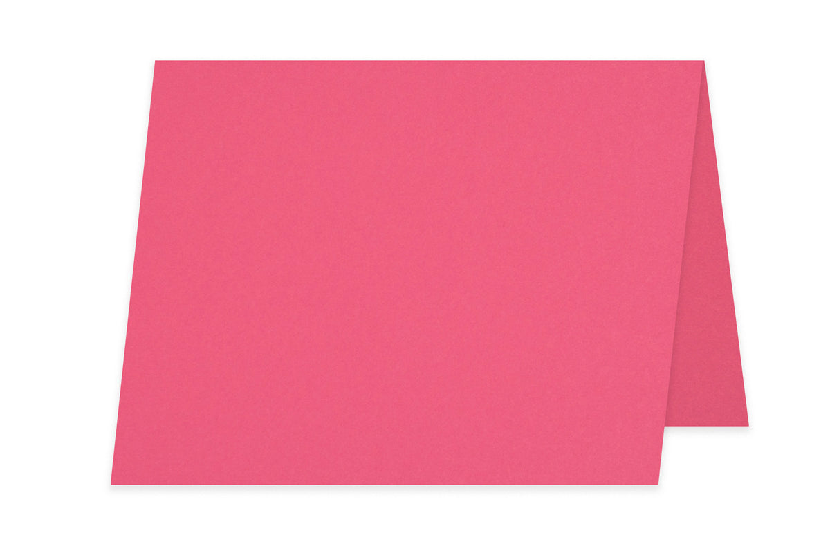 Bright Pink 5x7 Folded Discount Card Stock for DIY Cards
