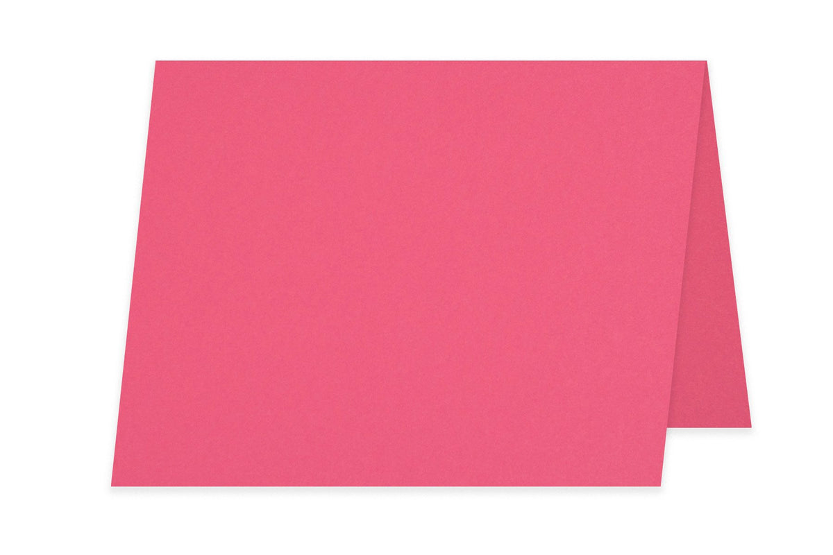 Blank 4x6 Folded Discount Card Stock - Pink