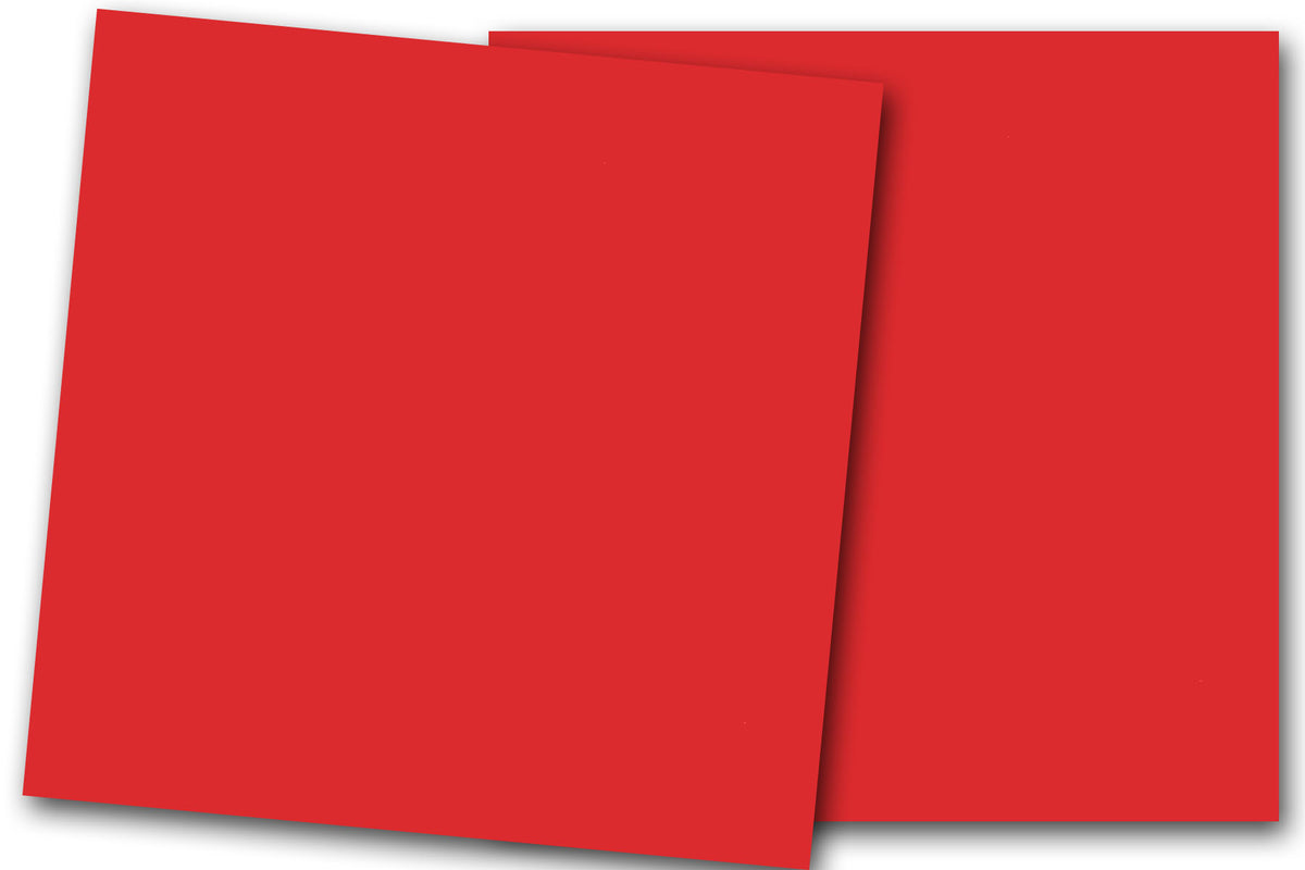 Christmas Red 12x12 Discount Card Stock