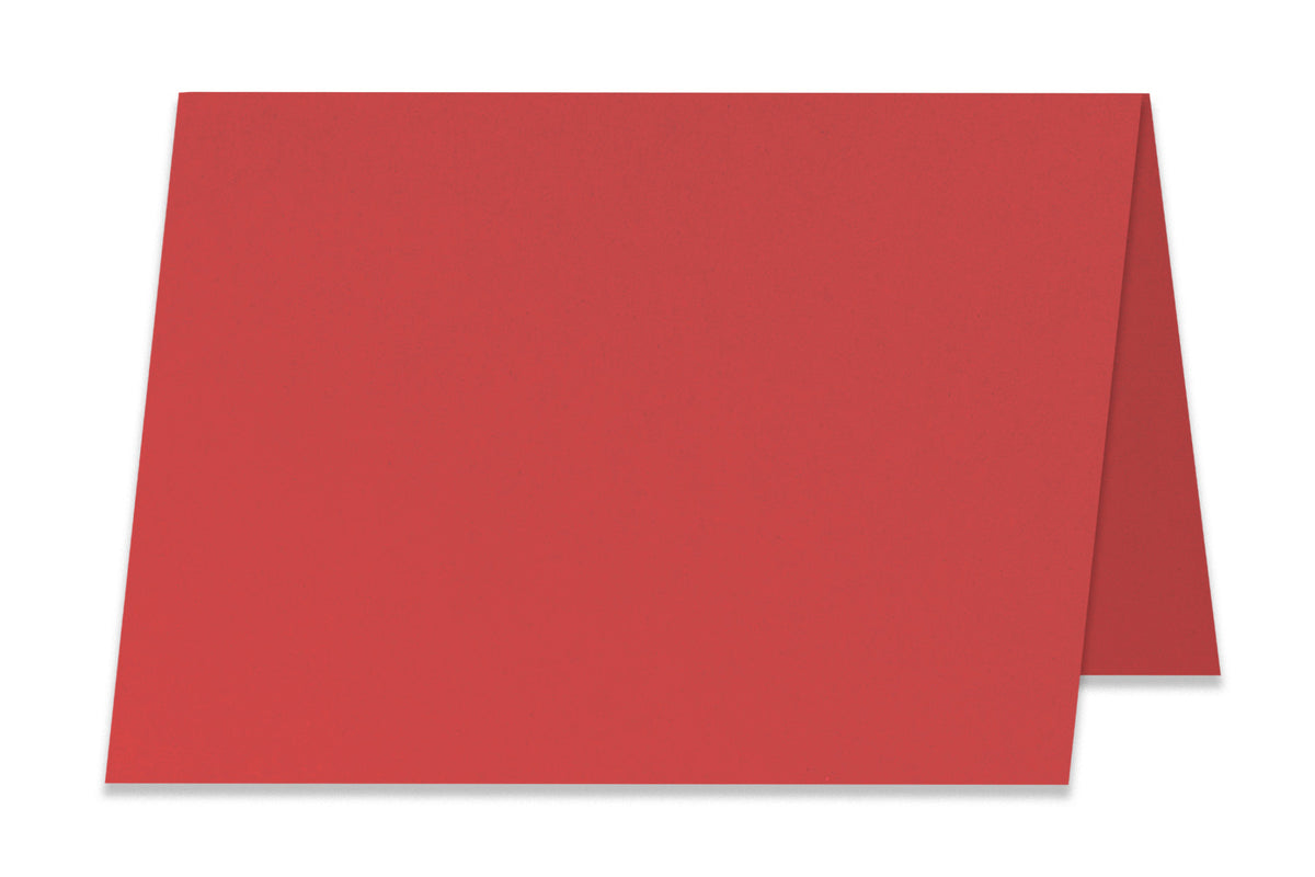 Blank A2 Folded Red Discount Card Stock 