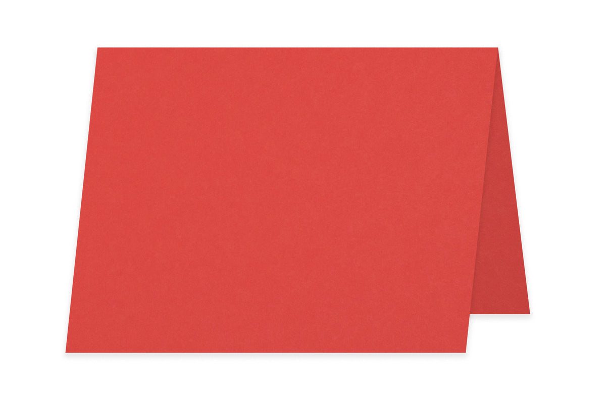 Red 5x7 Folded Discount Card Stock for DIY Cards