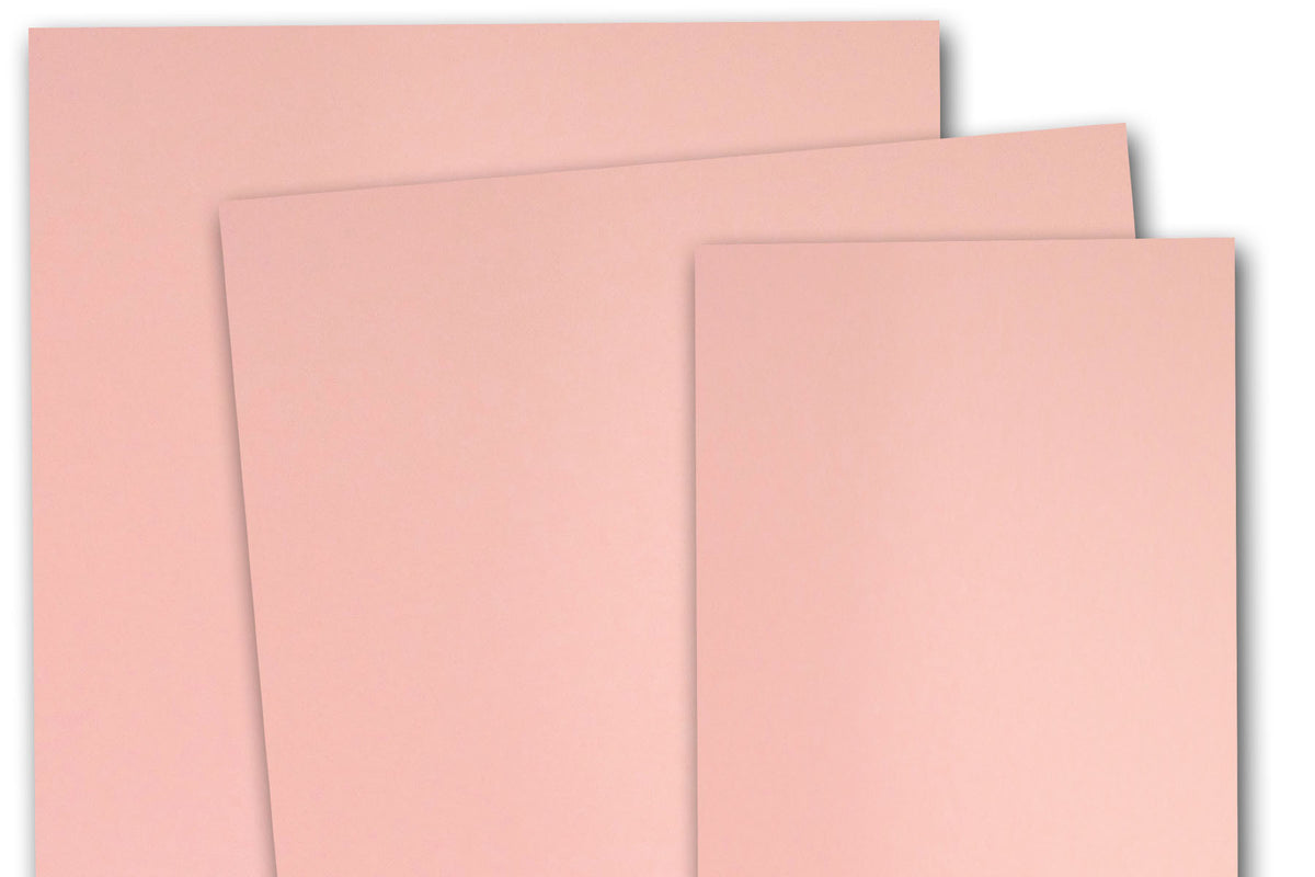 Blank metallic Pink RSVP cards - A1 4 Bar Discount Card Stock