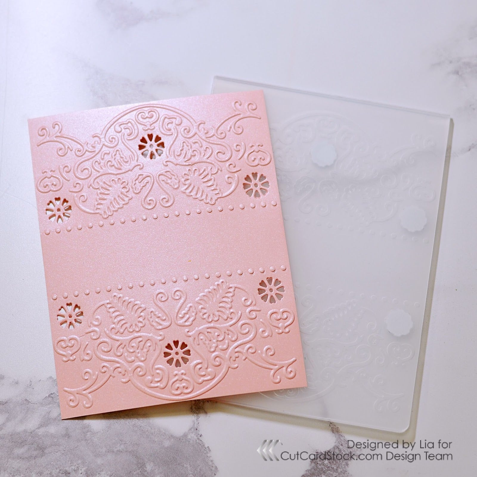 White Quartz Card Stock - 8 1/2 x 11 in 96 lb Cover Metallic