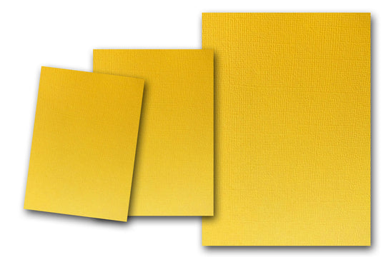 Golden Yellow Card Stock - 8 1/2 x 11 in 80 lb Cover Felt