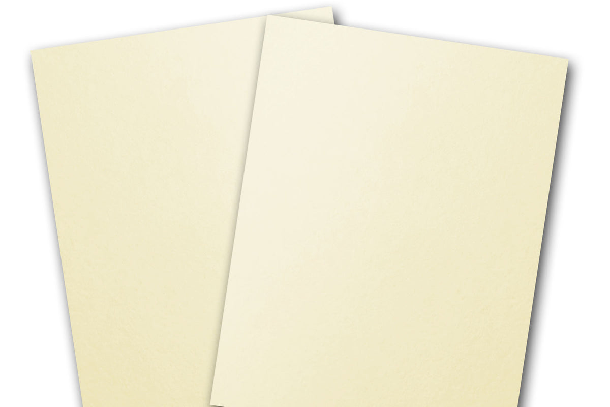 Natural White Blank RSVP Cards precut for Letterpress response cards