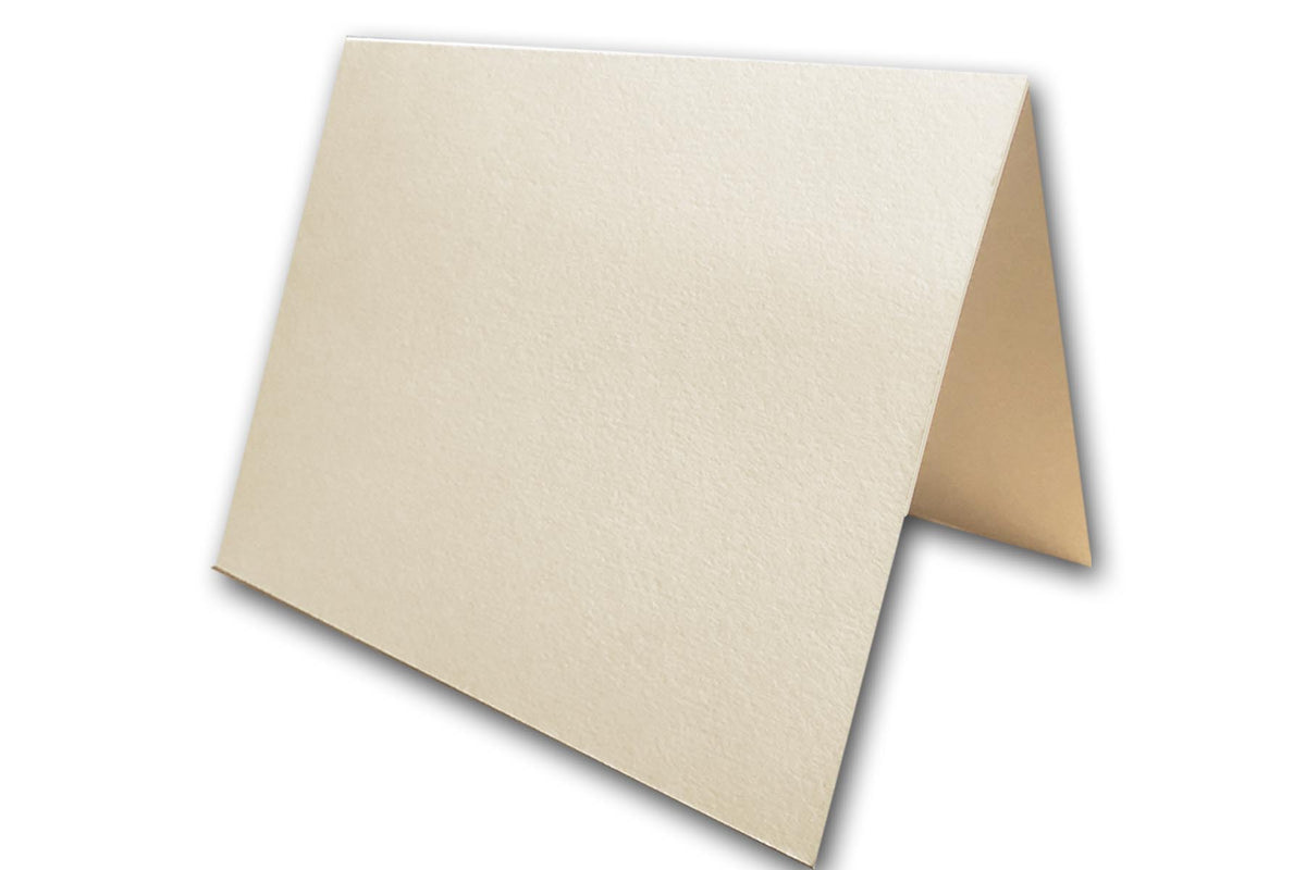 Cotton Discount card stock - Ivory A2 Folded blank note cards