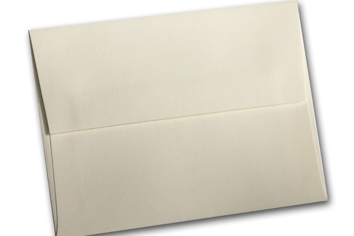 Natural 100 percent Cotton A2 Notecard Envelopes for fine stationery