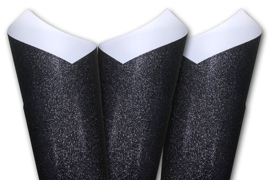 Silk Glitter Black Prince Card stock 12x12