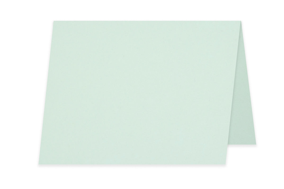 Blank A2 Folded Discount Card Stock - Pale Blue
