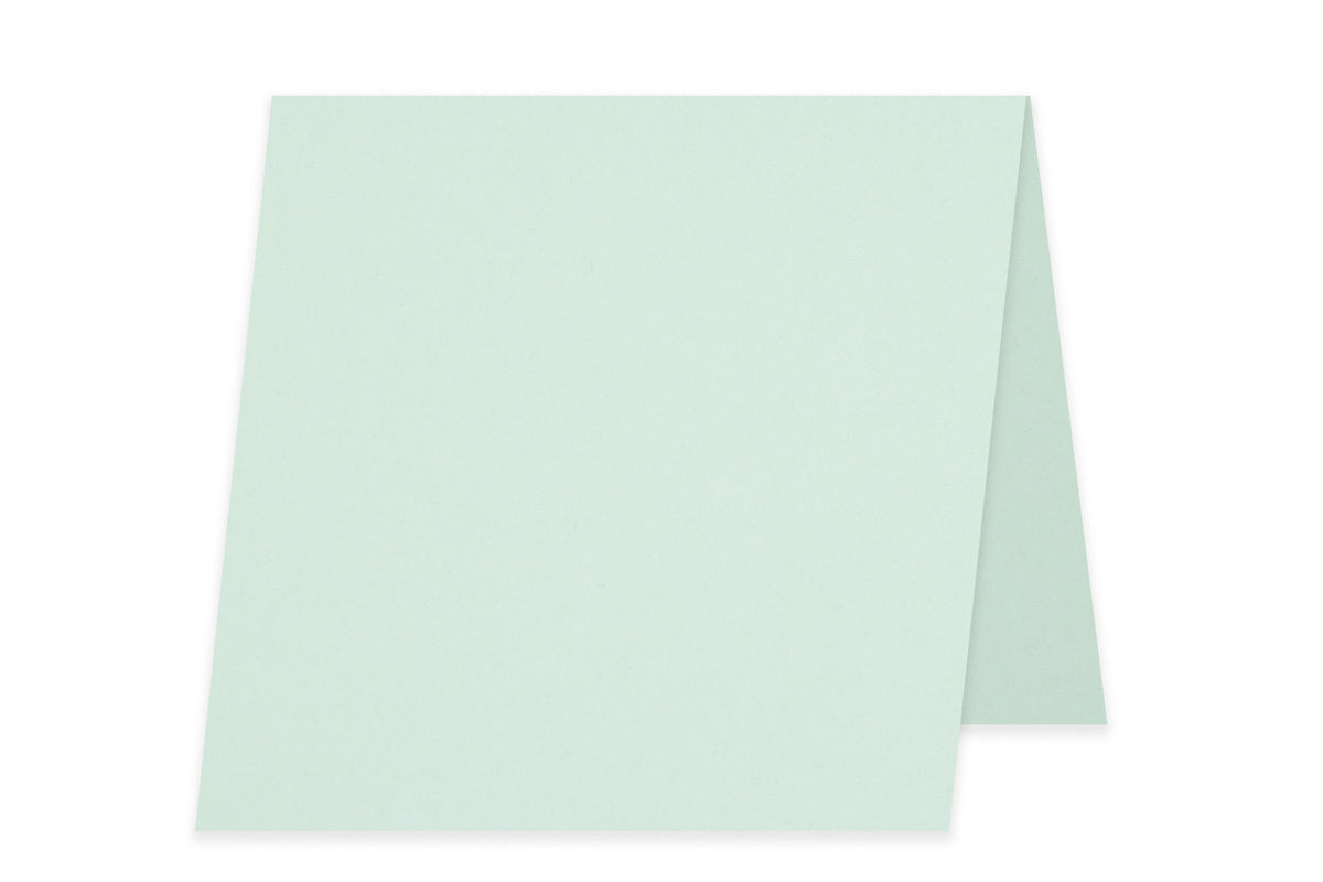 Blank 5x5 Folded Discount Card Stock - Pale Blue