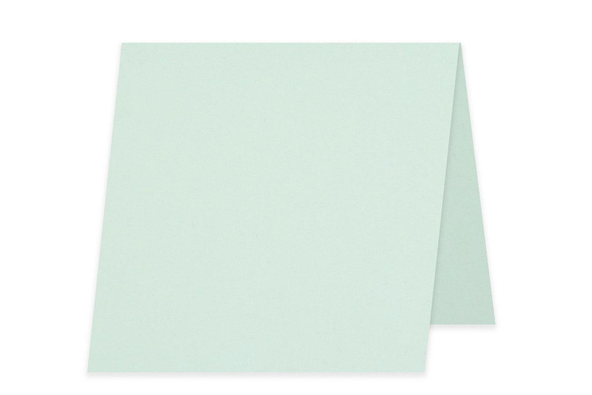 Blank 3x3 Folded Discount Card Stock - Pale Blue