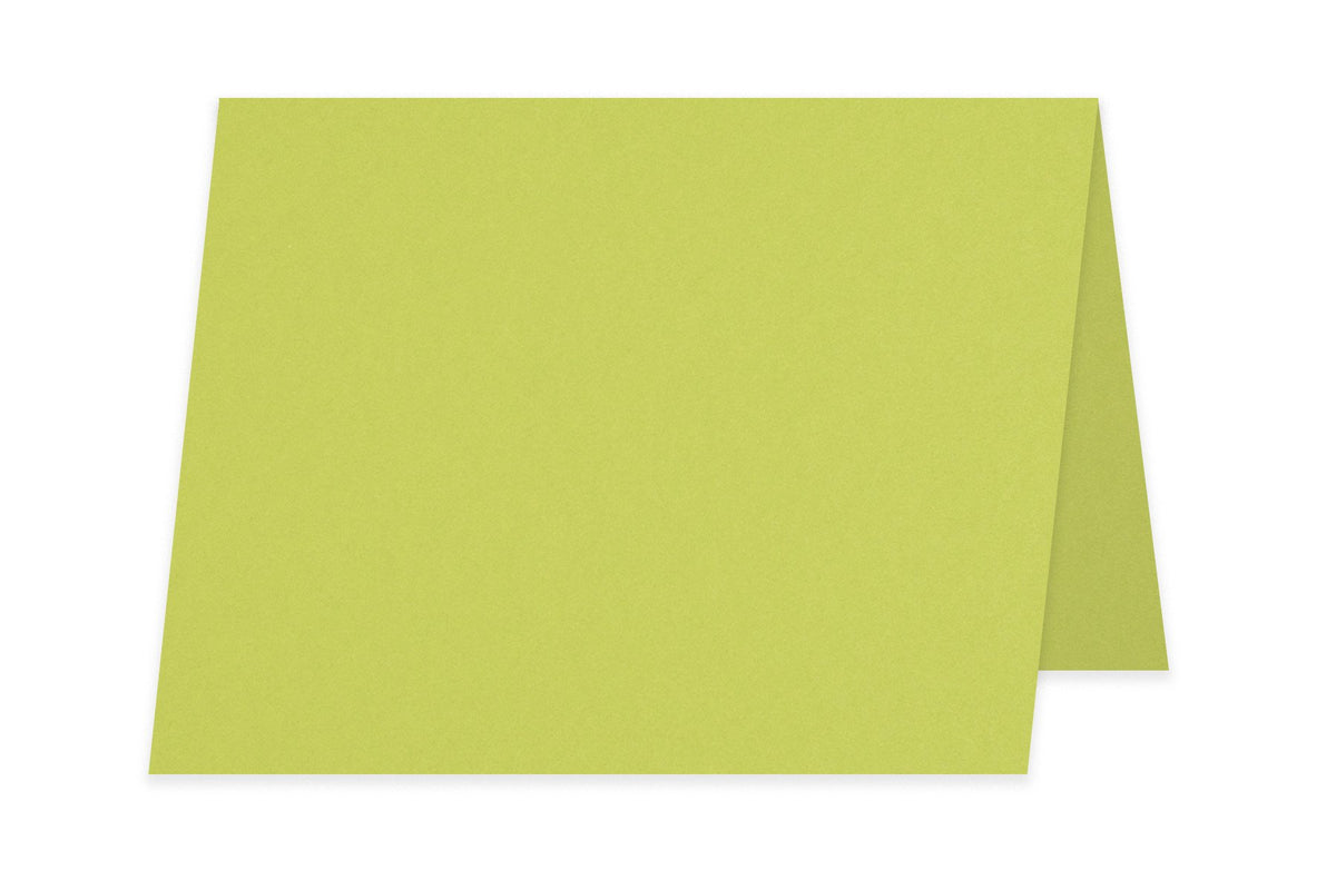 Blank 4x6 Folded Discount Card Stock - Apple Green