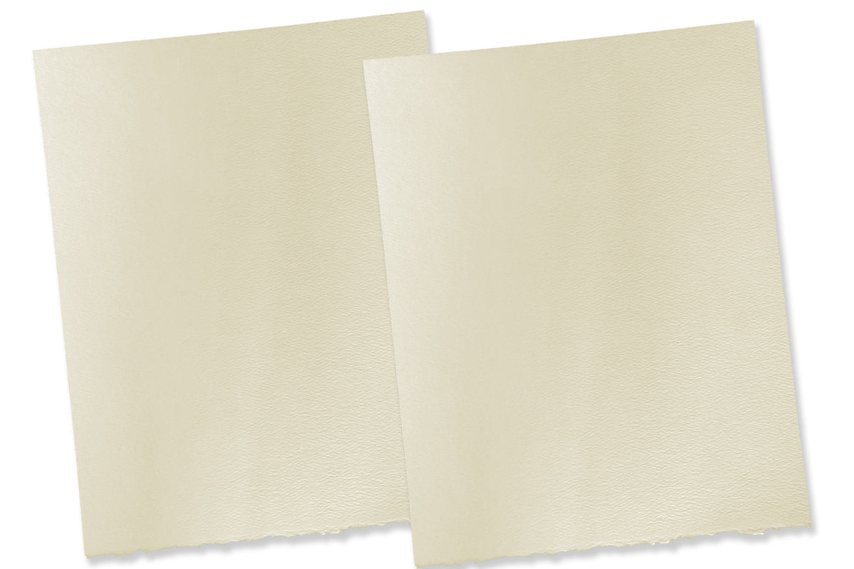 Natural Ivory Deckle Discount Card Stock