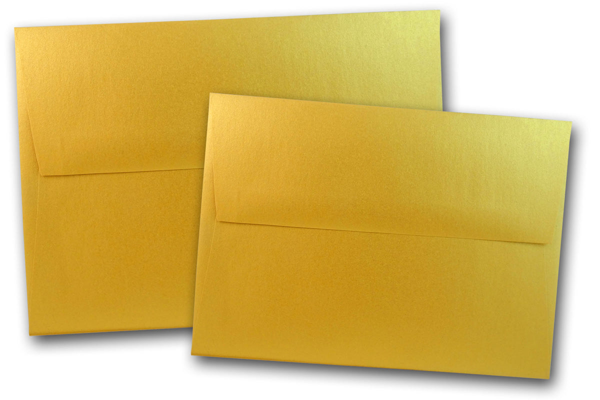 Shimmery Curious Metallic Gold RSVP A1  Envelopes 