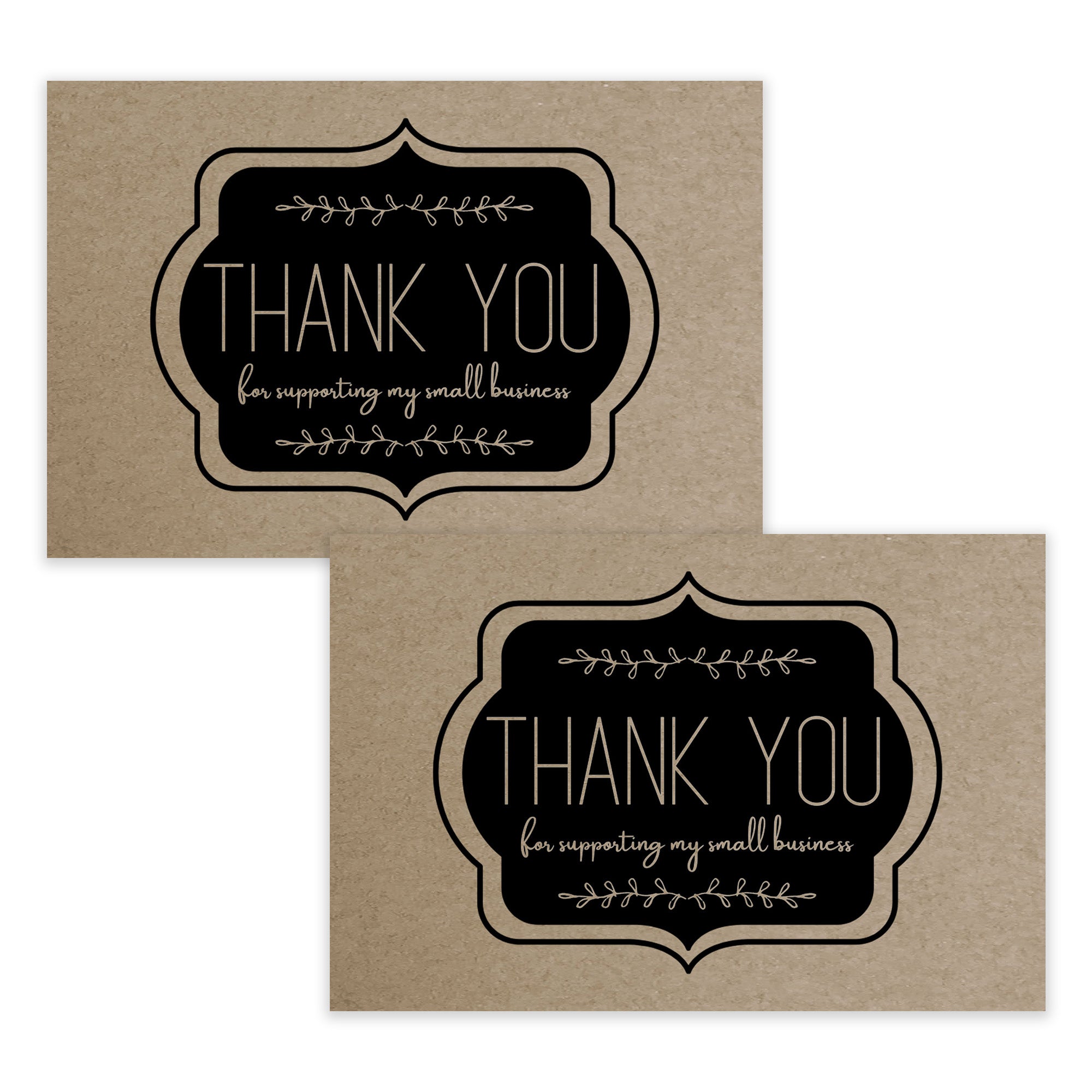Pre Printed Thank You Cards On 4x6 KRAFT Discount Card Stock CutCardStock pre-printed-thank-you-cards-on-4x6-kraft-discount-card-stock-cutcardstock