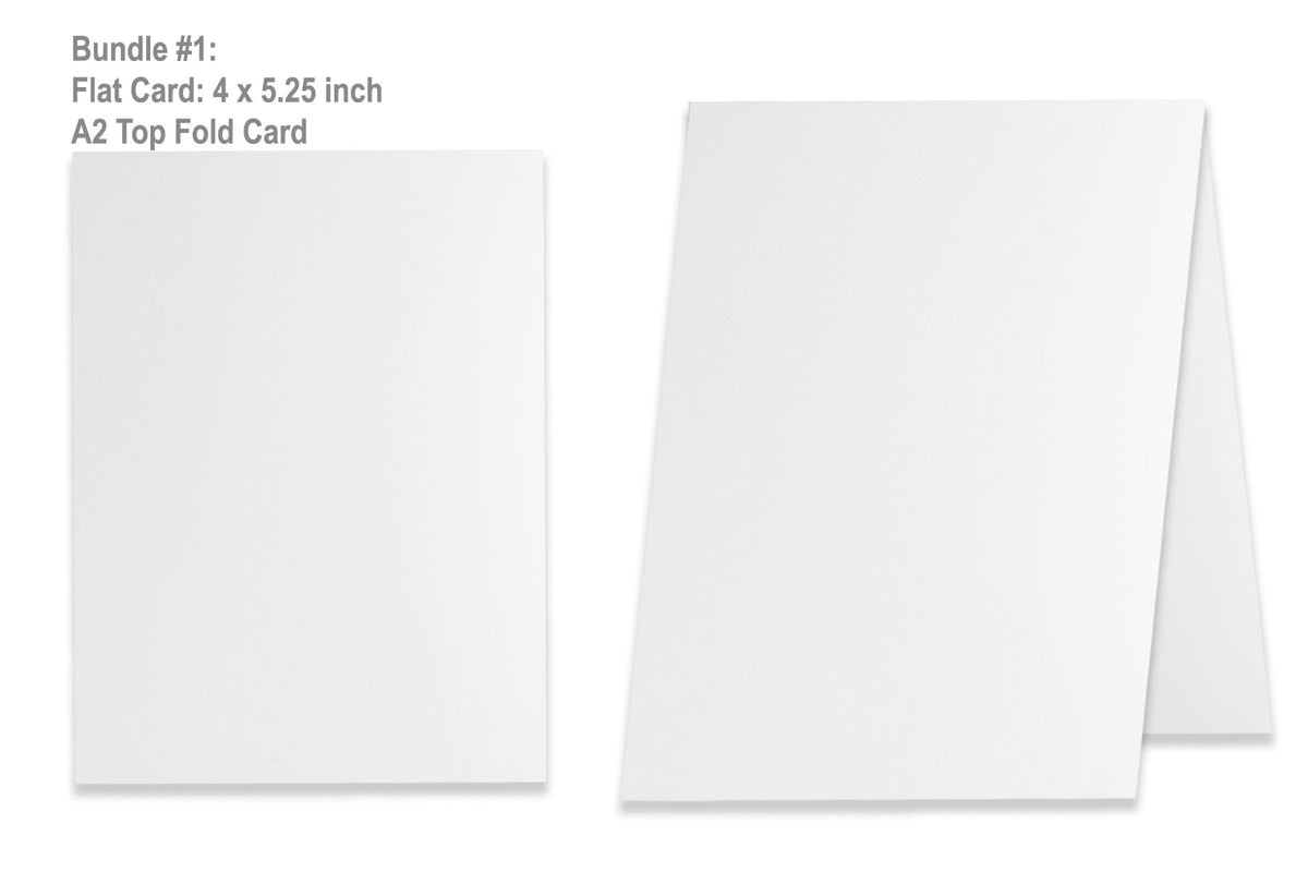 Understand Blue Card Making Bundle #1 - Classic Crest Solar White - 200 Cards