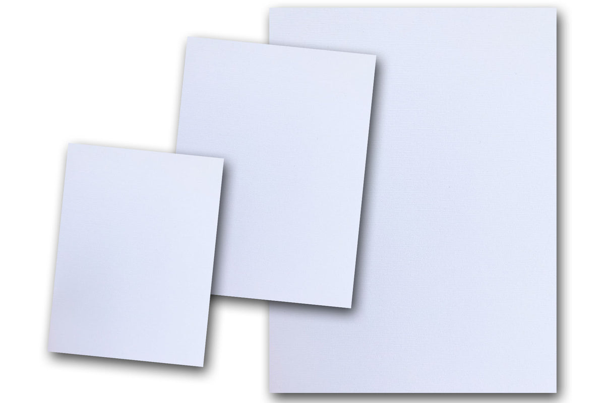 Canvas Textured White Card Stock