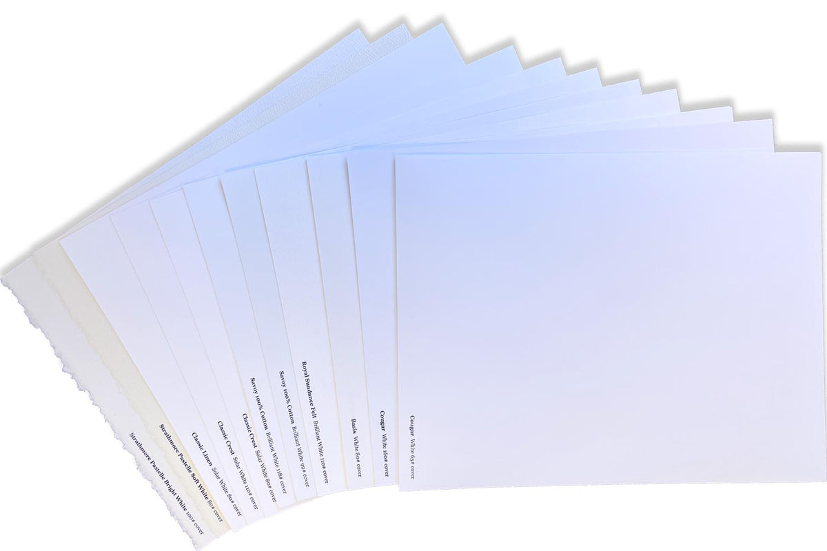White Discount Card Stock Assortment Pack