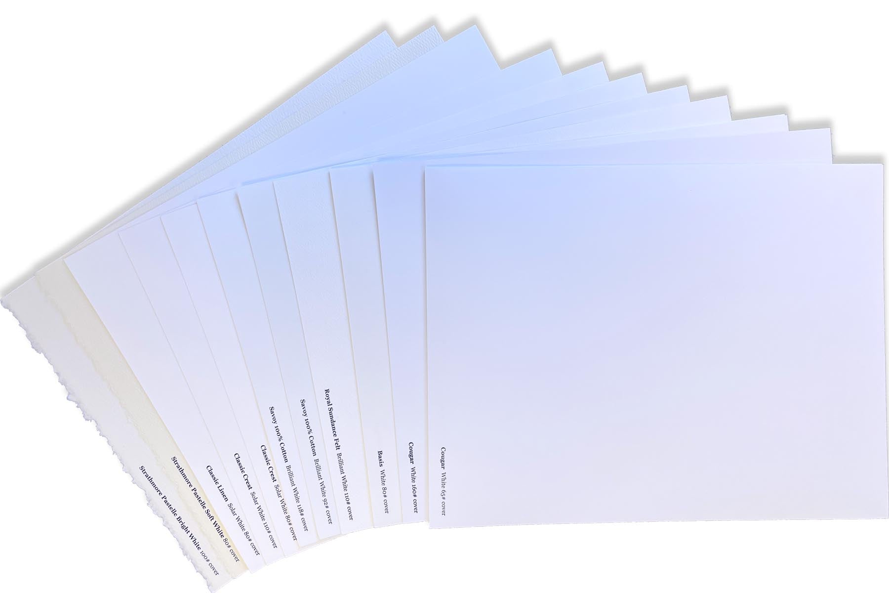 White Card Stock Sample Assortment Pack