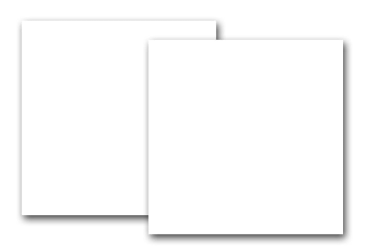 White 12x12 Discount Card Stock