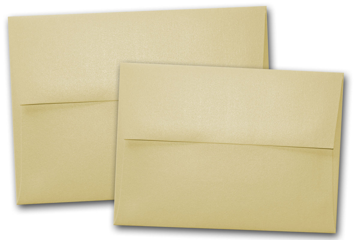 Shimmery Curious Metallic Ivory RSVP A1  Envelopes 