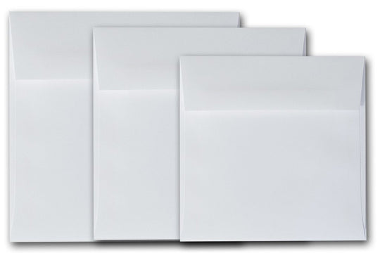 Cougar Premium White 7.5 inch Square Envelopes
