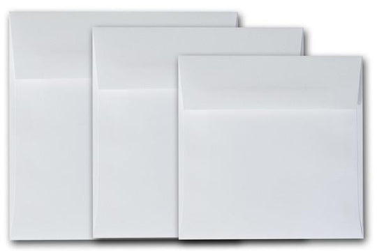 Leader White 8 inch square Envelopes - 25 pk - Closeout