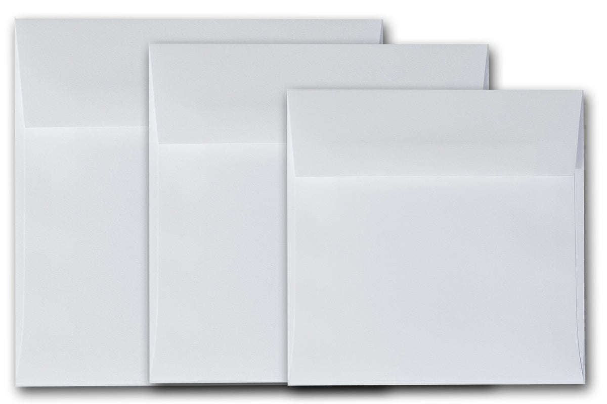 Premium White 6.5x6.5 inch square envelopes