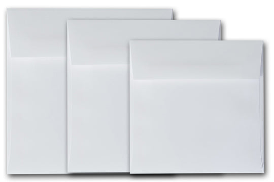 Cougar WHITE 6.5 inch square envelopes
