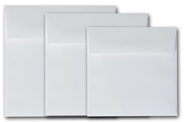 White 5.5 inch square Envelopes