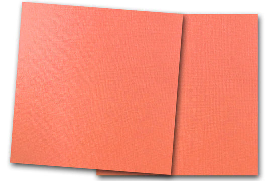 DCS Discount Card Stock: Canvas Textured Wild Salmon Card Stock