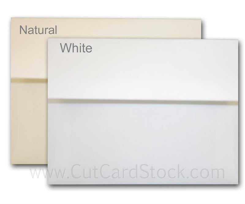 Classic LINEN Natural White (70T/Linen) - A6 Envelopes (4.75-x-6.5) - 1000