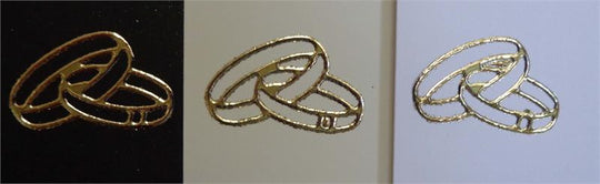 Wedding Rings- Outline stickers - 1 sheet