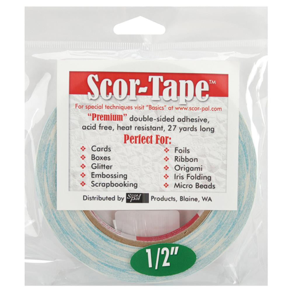 Scor-Tape Adhesive 5/8 x 27yd by Scor-Pal - Great Value! Super