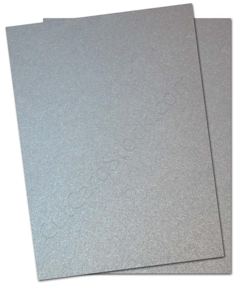 Card String Color Silver Stardream Metallic SILVER Card stock for wedding invitations and cards ...